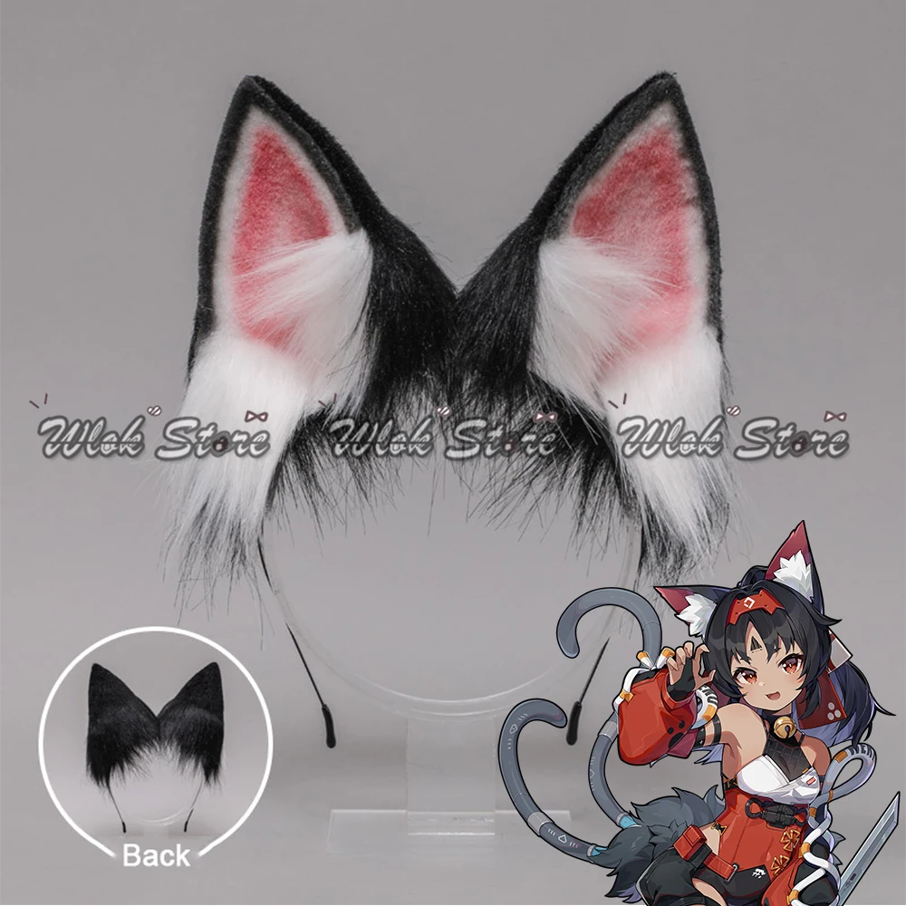 

Game Zenless Zone Zero Nekomiya Mana Cosplay Headwear Cat Ears Headband Hairclips Halloween Party Carnival Roleplay Accessories