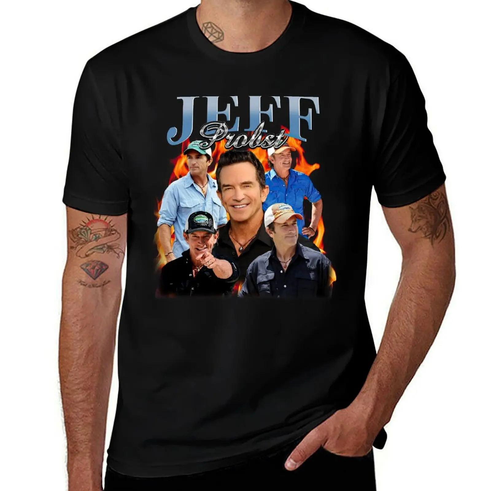 Vintage Jeff Probst Shirt, Jeff Probst Presenter Homage T-Shirt t shirts for man cotton T-Shirt