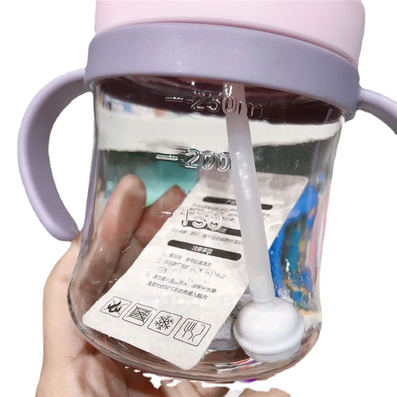 BiSantos 250ml pour enfants, bouteille d'eau pour bébés, produits pour enfants, dessin animé, animal, alimentation, école