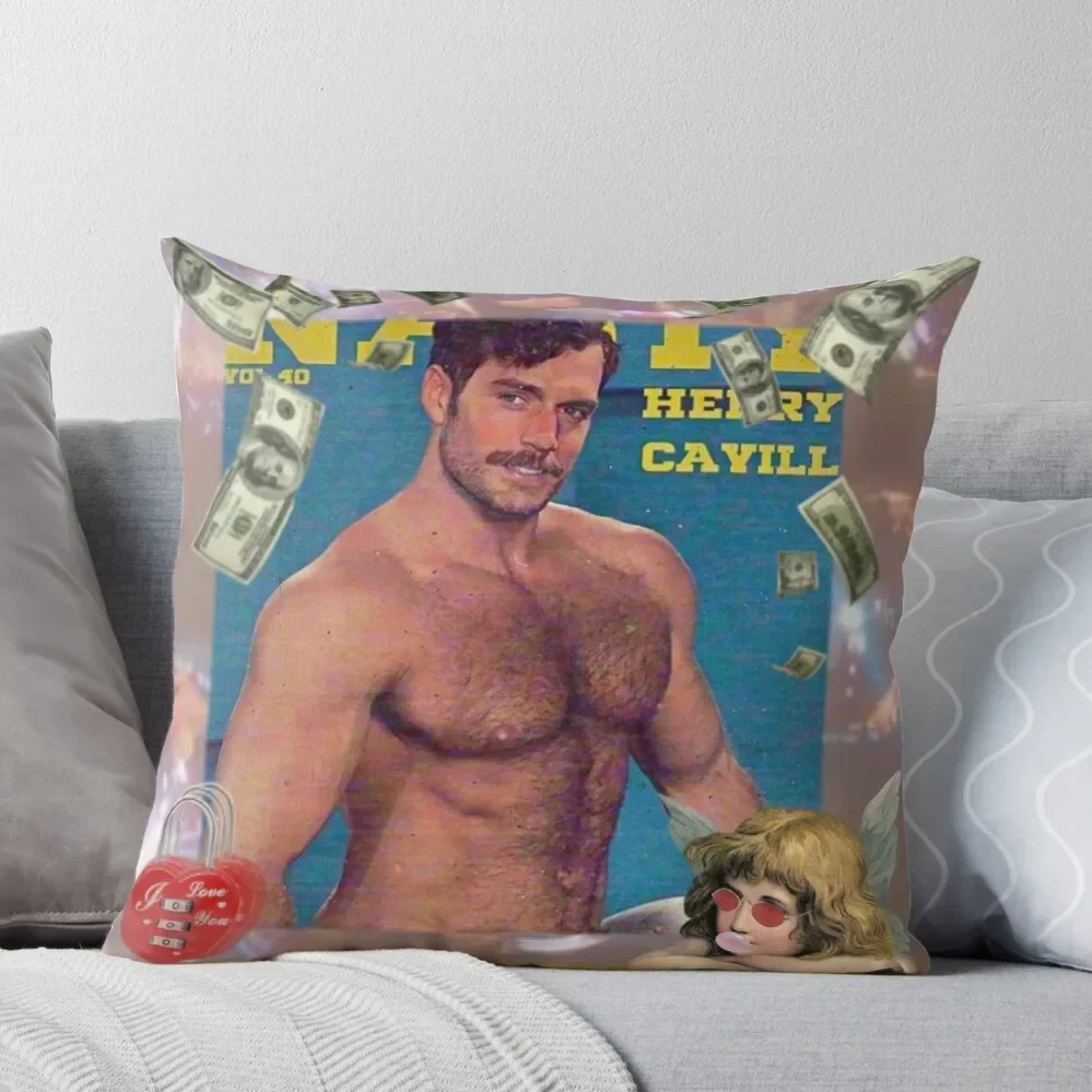 

Vintage Daddy Henry Cavill Throw Pillow Cushion Cover For Sofa Christmas Pillow Luxury Living Room Decorative Cushions Pillow