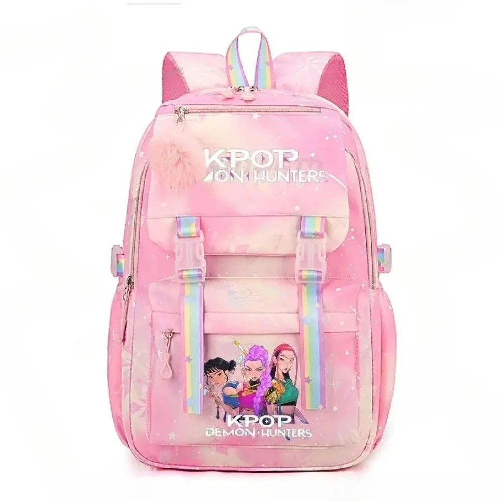 Hot Miniso KPop Demon Hunters Daily Bagpack Hot Movie Print Backpacks for Girl Boy K-Pop Fashion Casual Students School Backpack