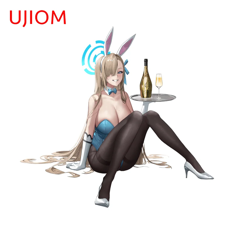 UJIOM Seductive Ichinose Asuna Wall Sticker Enchanting Sitting Posture Waterproof Decal Suitable For Room Decoration Accessories