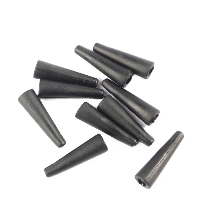 Carp Fishing Terminal Tackle Tail Rubber Tubes, Cone Rigs Sleeves, Lead Clips, Fishing Accessories, 100Pcs