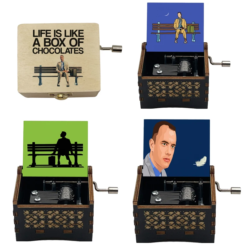 Famoso película Forrest Gump tema de música clásica 18 notas movimiento de mano regalo DIY para cumpleaños Navidad Año nuevo decoración del hogar