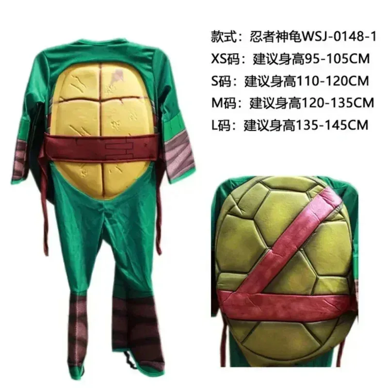 Disfraz de Halloween para niños, ropa de Cosplay, tortuga Ninja, Anime japonés, tortuga, juego de rol, ropa de escenario