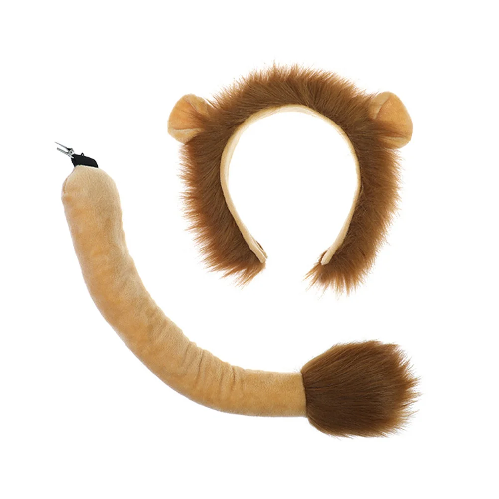 Cosplay Party Prop Lion Headband Bands Halloween Animal Ears Hair Hoops Child The