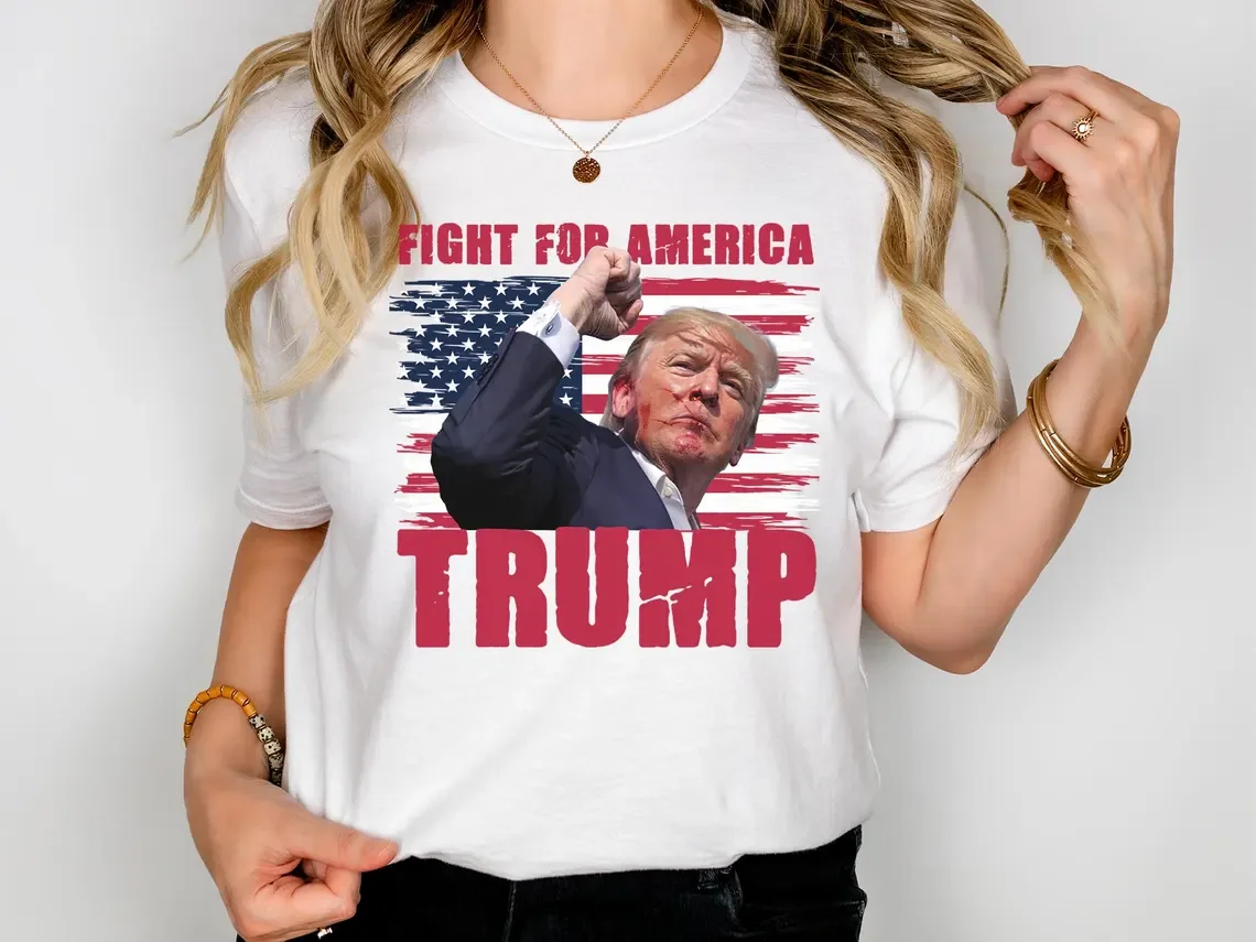 Trump Fight for America Shirt, Trump Assassination Attempt Shirt, Trump Shooting Shirt, Donald Trump Rally Shooting