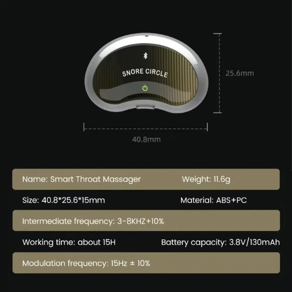 Smart Electric Anti-snoring Device YA4200/YA4100 Portable Intelligent Snore Stopper Bluetooth Sleep Apnea Improve Sleep Aid Tool