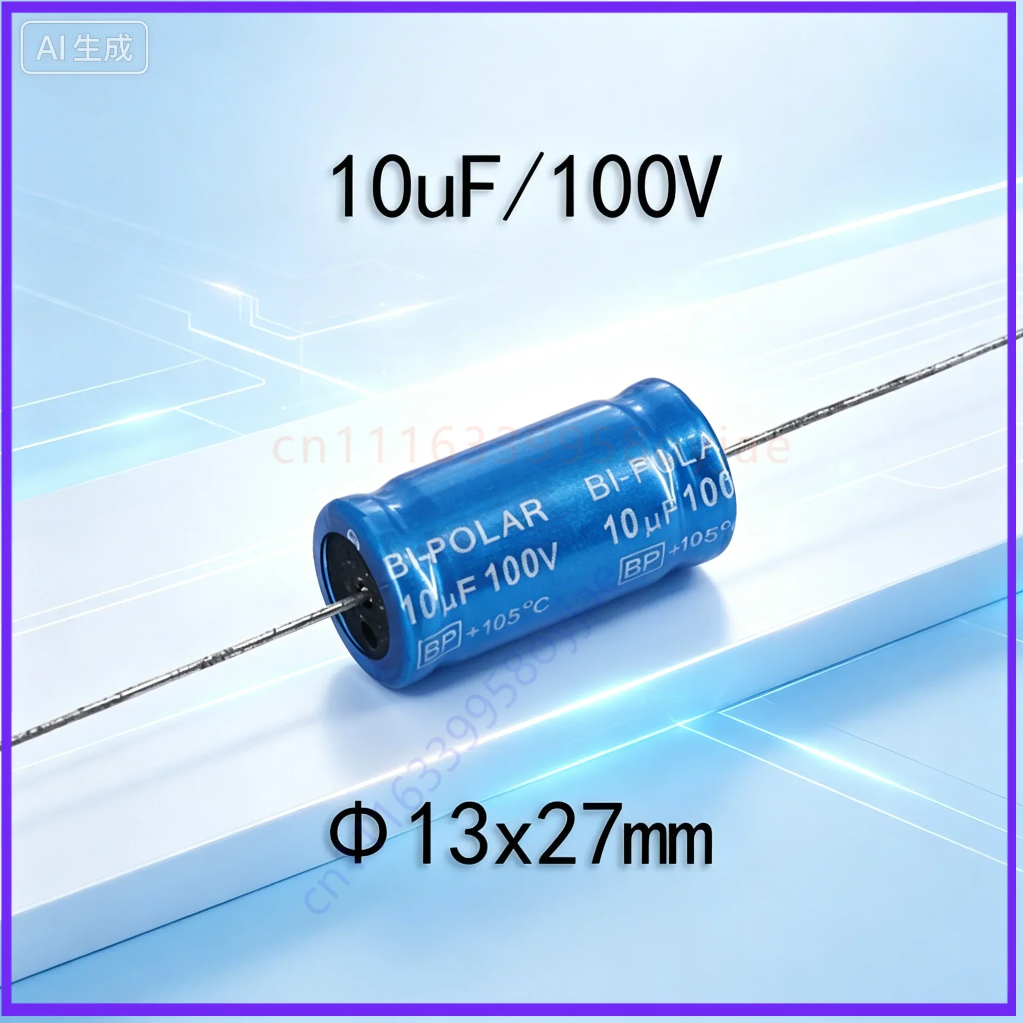 Audio Crossover Capacitor for JIEDENG,10UF 100V Non-Polar Axial Horizontal Midrange Speaker Capacitor 20pcs