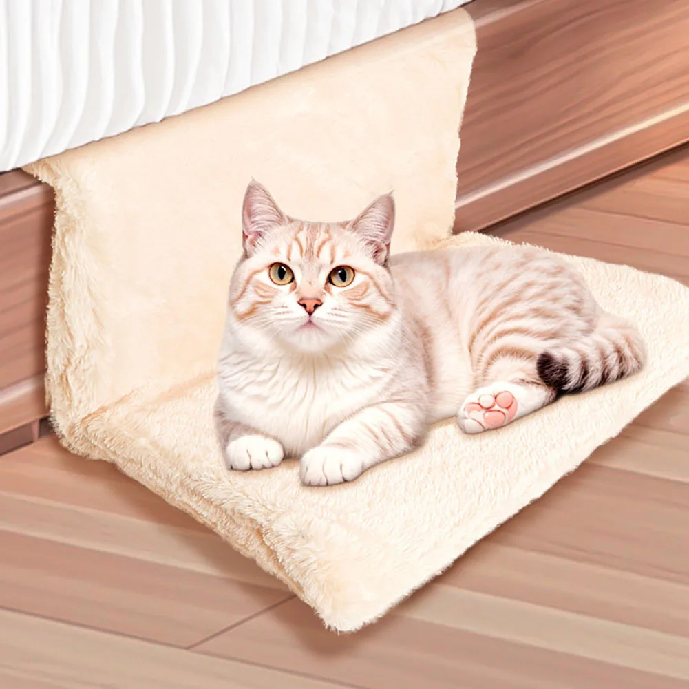 Hanging Radiator Bed Pet Cradle Warm Villus Basket Cradle Foldable Metal Frame 45x30x24.5cm Hanging Radiator Bed Pet Products
