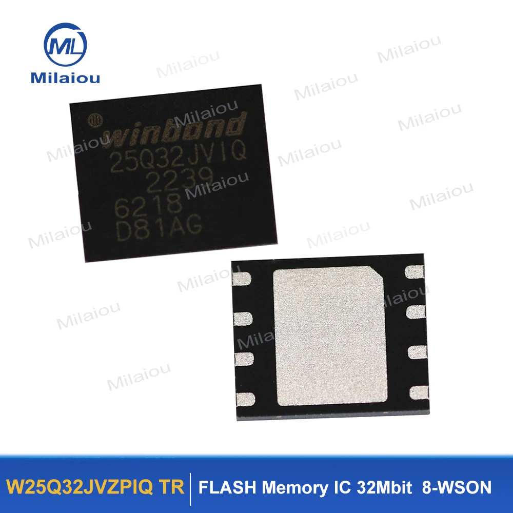 IC Chip Flash memory W25Q32JVZPIQ TR W25Q32JV 32M-bit Serial Brand New