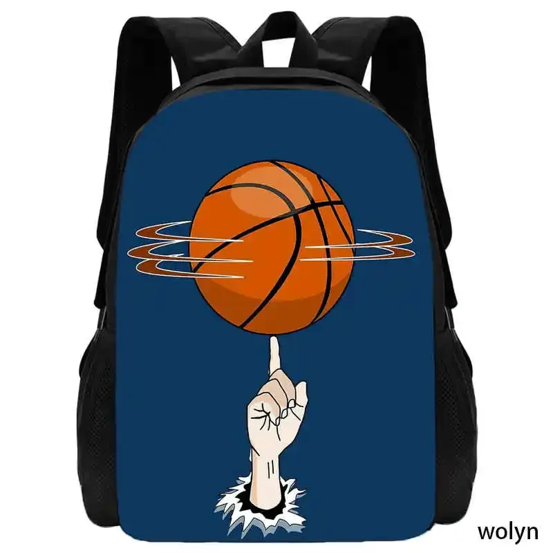 Basketball Prints School Backpack for Kindergarten ,Cartoon Sports School Bags for Boys ,Light Weight Child Backpack for School