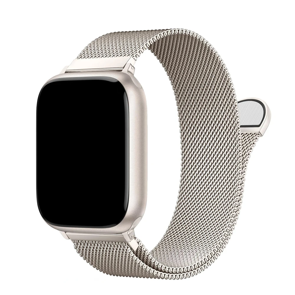 Milanaise-Band für Apple Watch Serie 10 8 9 7 SE 5 6 Ultra2 49 mm 46 mm 42 mm 44 mm 45 mm 40 41 mm Metall-Correa-Armband iWatch-Armbänder