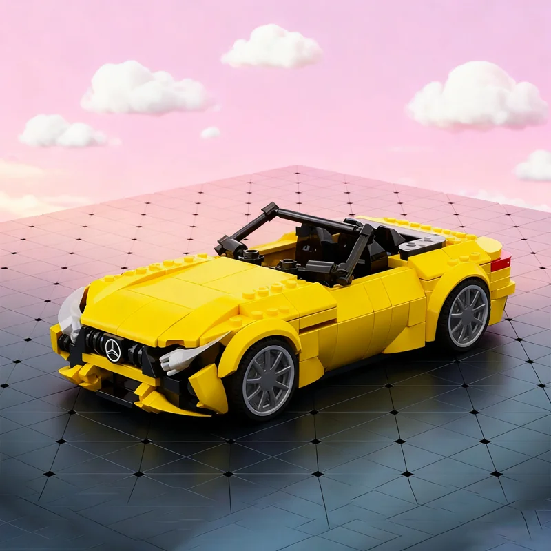 

332 шт. MOC Mercedesesed SL S E Performance City Champions Супер модель автомобиля Строительные блоки Архитектурная игрушка Рождественские подарки Кирпич