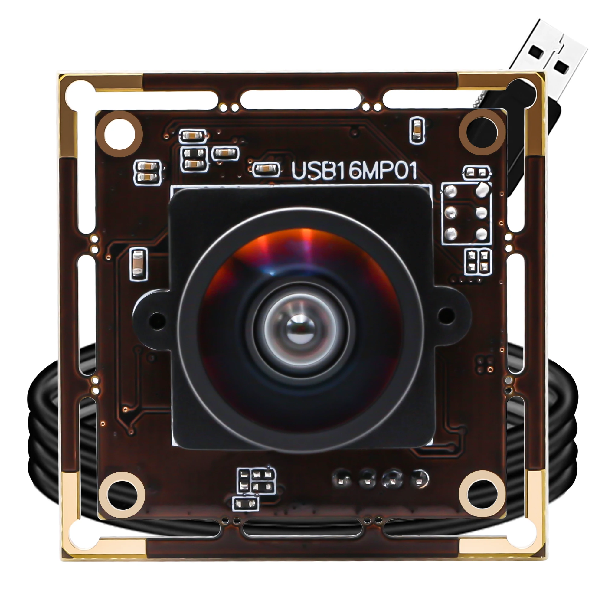 

Модуль USB камеры ELP 16 МП широкоугольный варифокальный объектив CMOS IMX298 Мини HD веб-камера ПК Цифровая USB2.0 камера для съемки документов