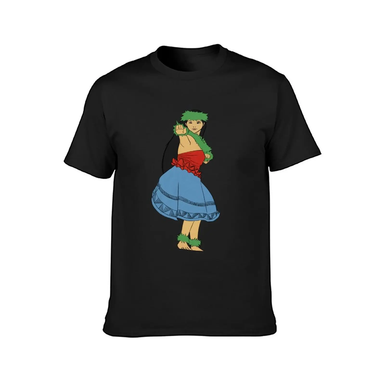 Hula Girl Dancer T-Shirt plain Short sleeve tee new edition designer t shirt men