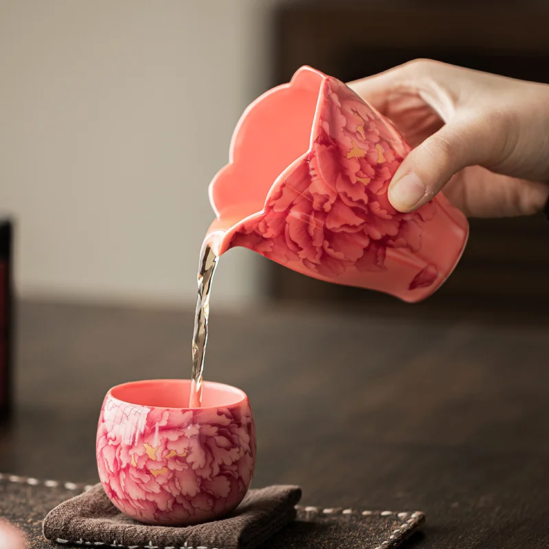 Lard Powder Ru Pitcher Gong Dao Bei National Fragrance Tea Ceremony Utensils Fair Mug Ceramic Serving Pot Household Non-Scald