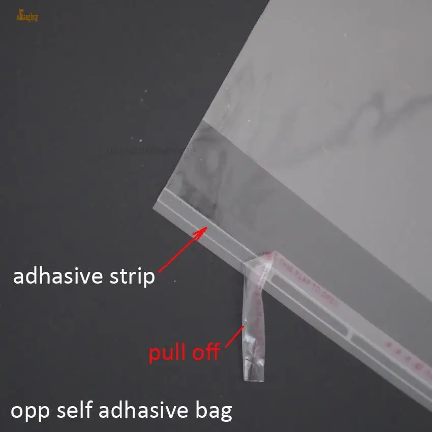 200pcs 14x18/13x20/11x24/13x22/12x24/13x24/15x30/18x27cm Cellophane Transparent Plastic gift OPP Self Adhesive Seal Packing bags