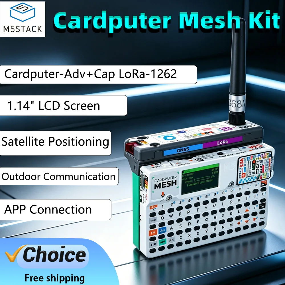 M5Stsck Cardputer Mesh Kit ESP32 Programmable Controller 56 Key Keyboard 1.14 