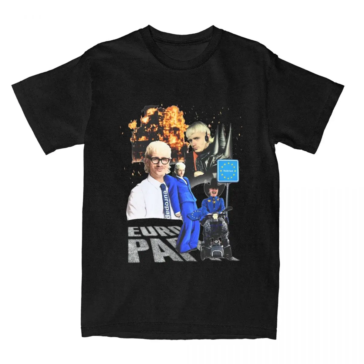 Eurovisions Song Contest 2024 Joost Klein The Netherlands Shirt Accessories Men Women's Cotton Short Sleeve Clothing New Arrival