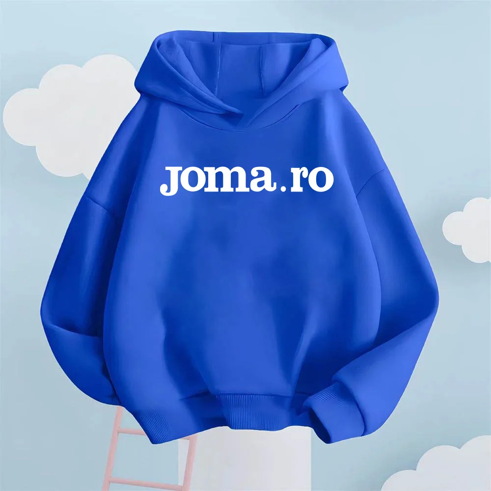 

Осенне-зимняя детская толстовка с буквенным принтом бренда JOMA, уличная повседневная удобная пуловерная толстовка для мальчиков и девочек.