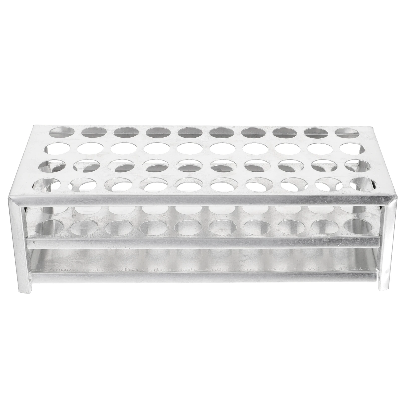 

1pc Laboratory Test Tube Aluminum Rack User-friendly For Easy Organization Portable Durable Test Tube Stand Holder Easy To Clean