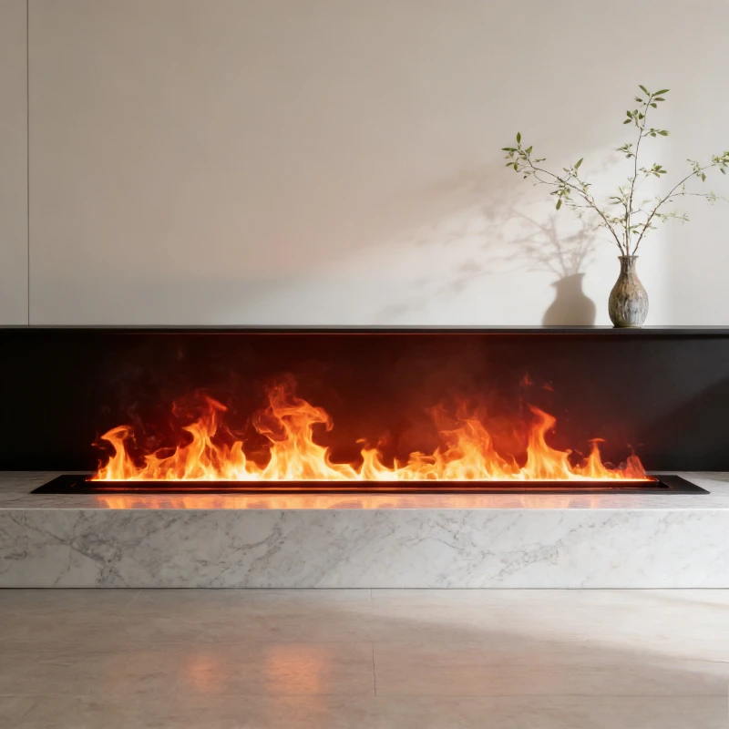 Electric Fireplace for Small Living Room,electric Fireplace Tv Stand 3D Water Vapor Technology,Creates Illusion of Larger Space