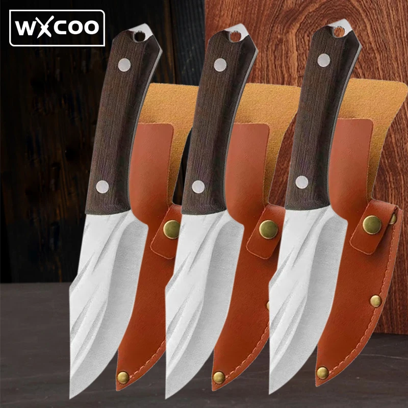 Professional Chef Knives Kitchen Boning Knife Stainless Steel Outdoor Hand Forged Knife Slicing Fishing Butcher Meat Cleaver