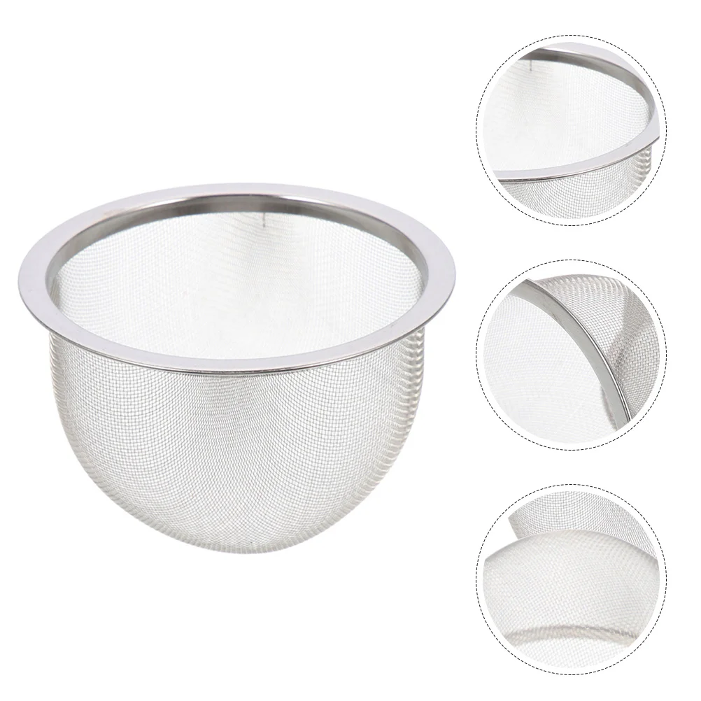 

4pcs Stainless Steel Infuser Mesh For Teapot Loose Leaf Tea Straining Reusable Fine Filter Smooth Polished Tea Steeping Basket