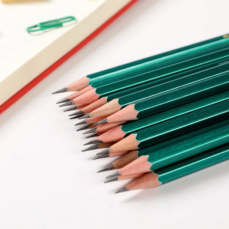 

10Pcs/Box Hb Drawing Stationery Aesthetic School Supplies 2B Pencils To Draw Professional Carpenter Pencil for Sketch