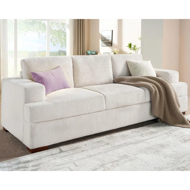 89 Inch Sofa, Comfy Sofa Couch with Extra Deep Seats, Modern Sofa Couch- 3 Seater Sofa, Couch