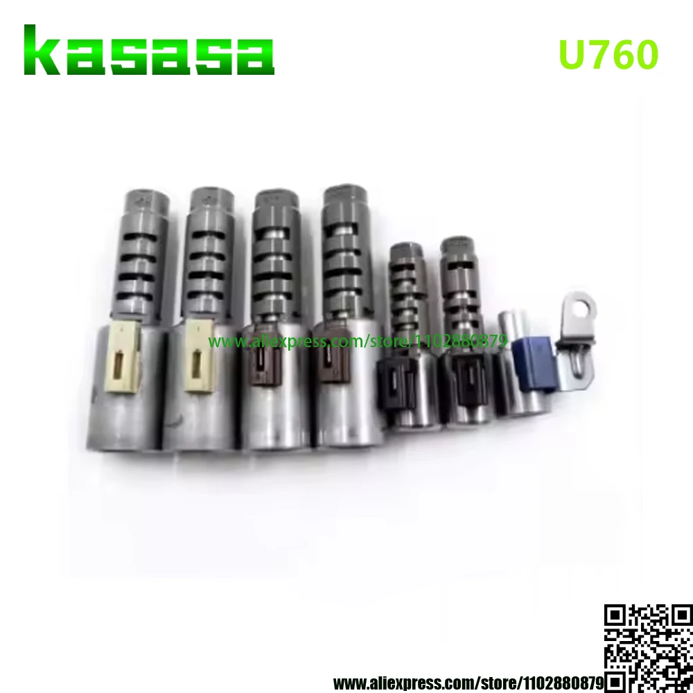 

7Pcs U760E Transmission Solenoid Kit For Toyota Camry 2.4L/Highlander 3.5L RAV4 2006-2015 Cross-Border Spot