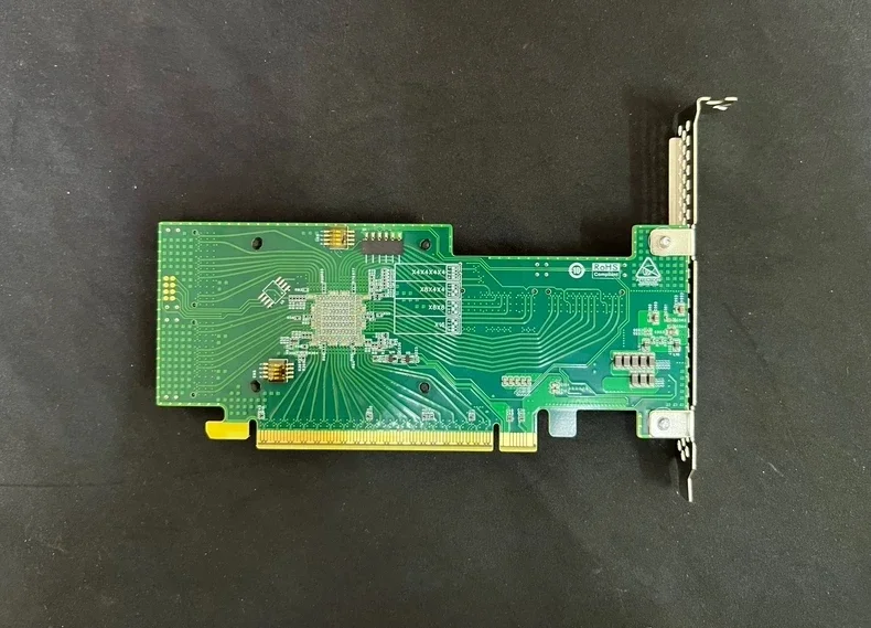 plx8749 kartu ekspansi PLX 4 antarmuka SFF8654 x8, mendukung 8 hard disk nvme M.2