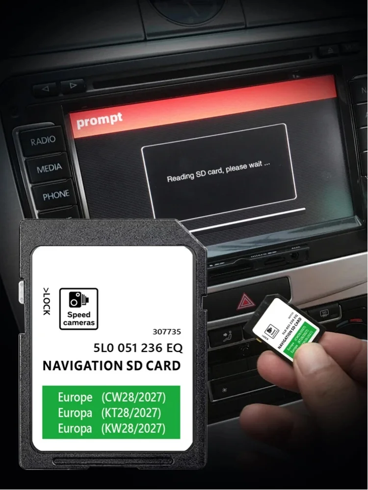 Für Skoda Octavia Superb Fabia Rapid Fahrzeug 2027 32GB GEN2 MIB2 Amundsen Discover Media2 Navi SD-Karten-Update Europa UK-Karten