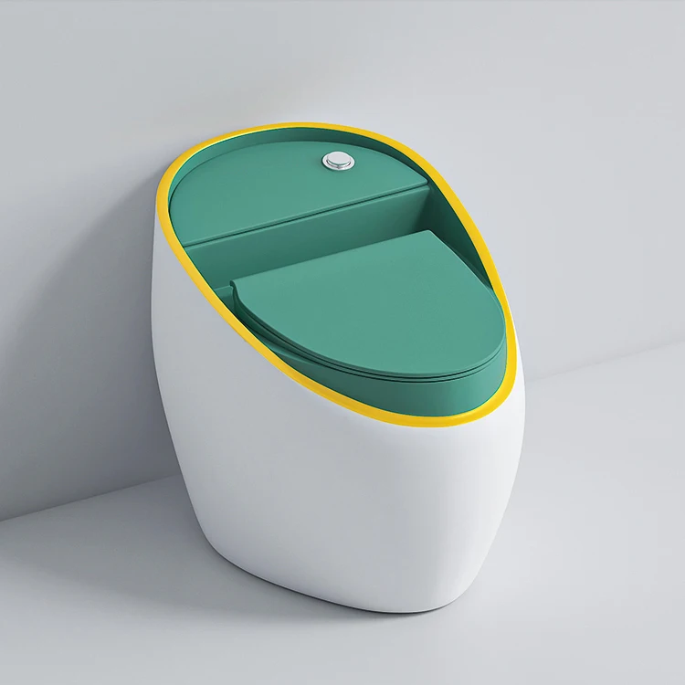 Toilette colorata integrata