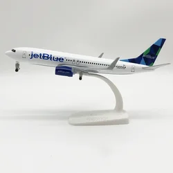 20cm Alloy USA Air JET BLUE JetBlue Airlines B737 Airplane Model Plane Diecast Aircraft Airplanes Decoration