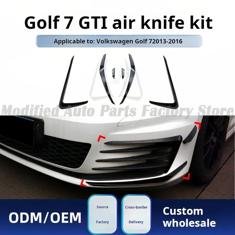 

For Volkswagen Golf Golf 7 High 7 MK7 GTI 2013-16 Front Air Knife Grille Kit Retrofit