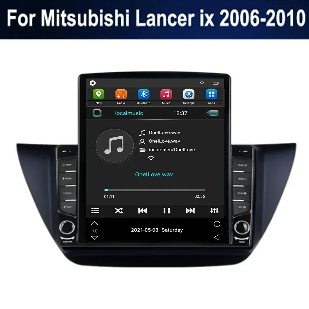 Автомобильный радиоприемник Android 8G + 128G для Mitsubishi Lancer ix 2006-2010 9,7 дюйма 5G NET RDS DSP Видео Аудио Мультимедиа 2 Din Автомобильный DVD-плеер