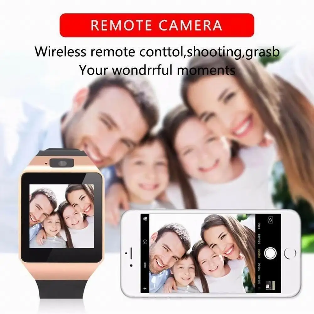 Touch Screen Smart Watch DZ09 With Bluetooth Compatible Camera Wristwatch Relogio Sim Card For IOS And Andorid Smart Phones