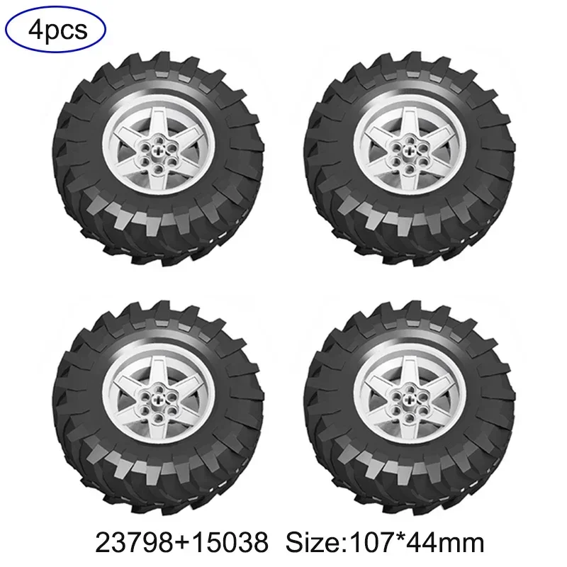 4WD RC Telaio per auto Azionamento elettrico Auto da arrampicata Fuoristrada Tecnico con ammortizzatori a sospensione 8CH APP Telecomando MOC PF 8882 8878