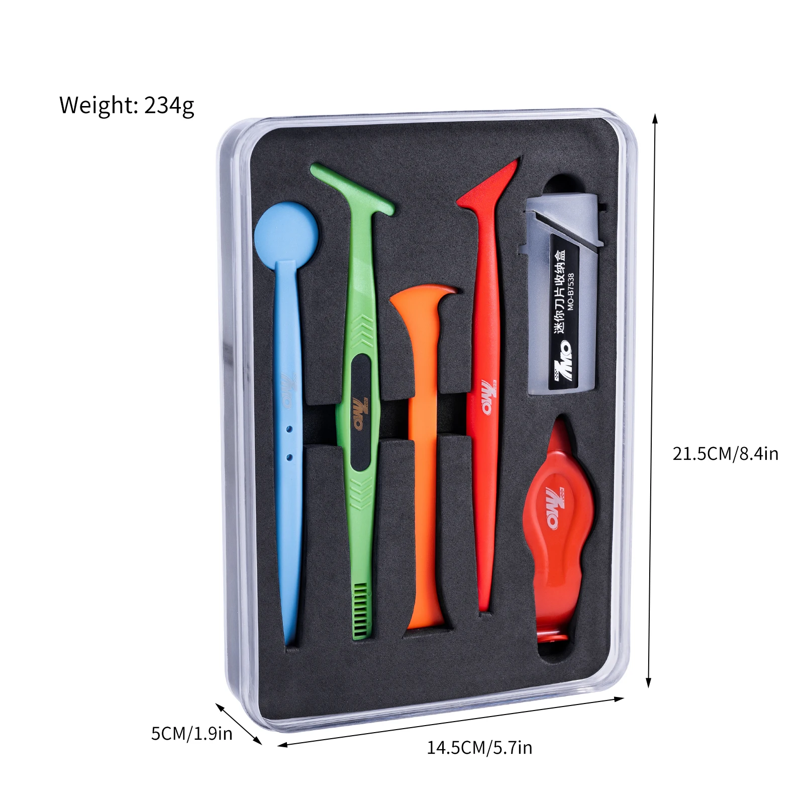 Car Film Tool Edge Trim Set 6pcs Car Vinyl Film Wraps Applicator Tools Trimmer for Vinyl Wrap Installation and Window Tinting