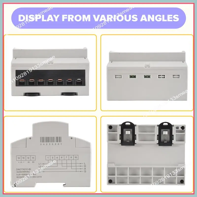 N94R Wifi Energy Meter Kwh Power Monitor Wattmeter Tuya App Remote Switch On OFF 3X110/190V 230/400VAC