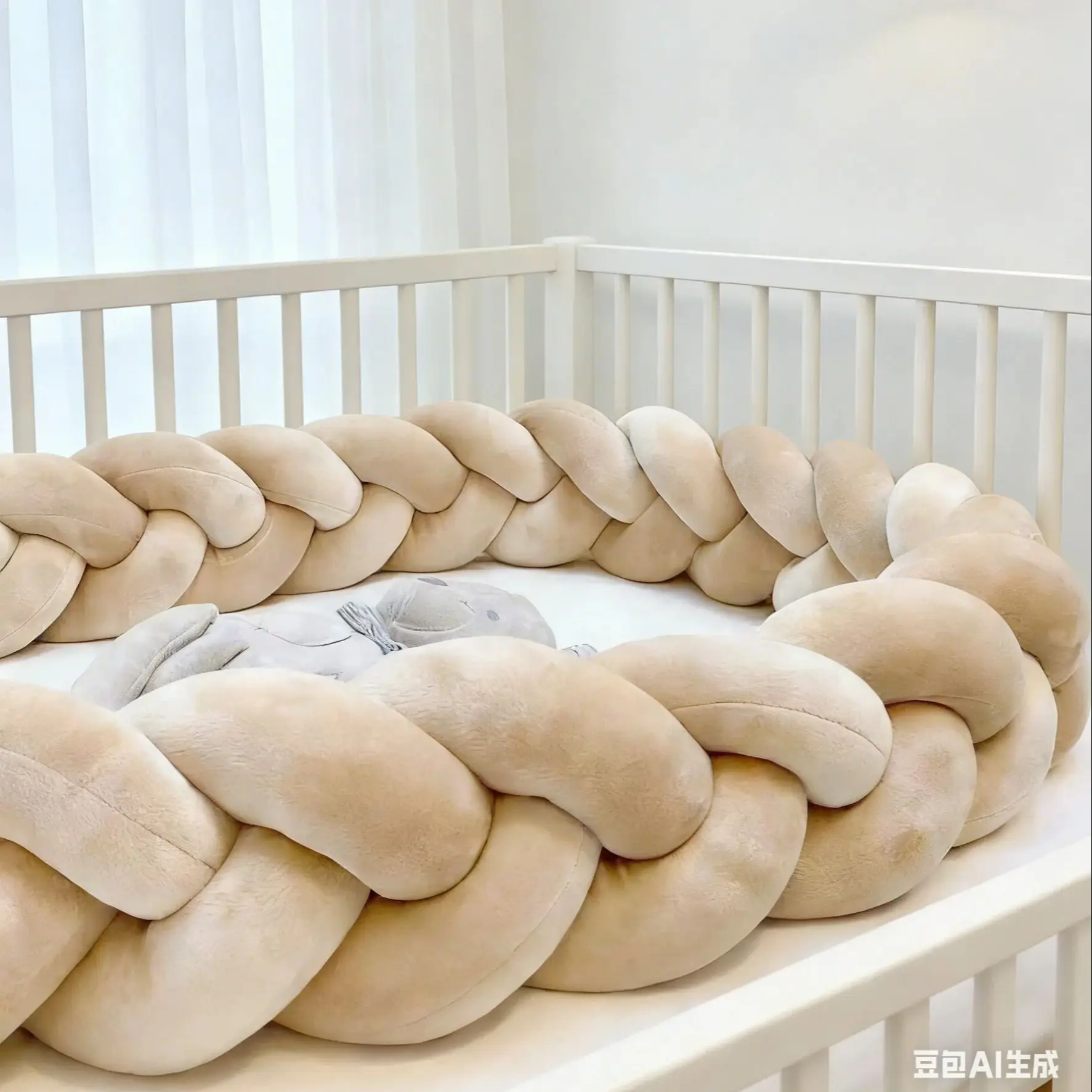 paracolpi-per-culla-neonato-1-4m-protezione-lettino-set-biancheria-da-letto-per-neonati-cuscino-a-nodo-intrecciato-per-bambini-e-bambine-decorazione-stanza