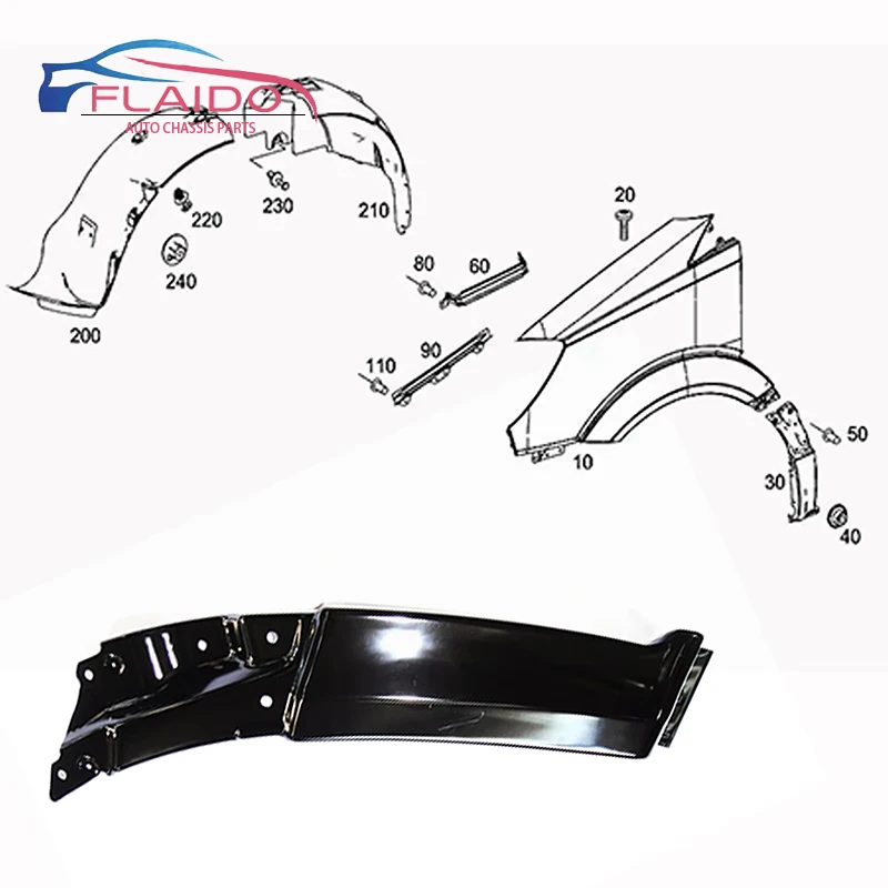 

FLAIDO - Защитный кожух колесной арки 9066302007 9066302107 для SPRINTER 906