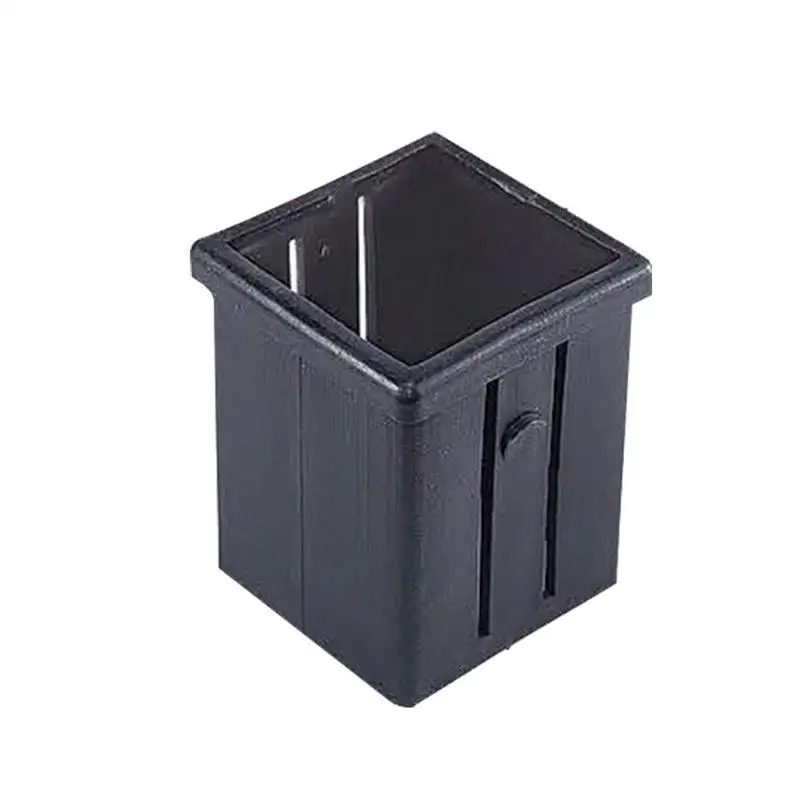 Square Black PP/PE Inner Hollow Variable Diameter Plugs Square End Caps Isolation Sleeve End Has for Fitness Equipment Accessory