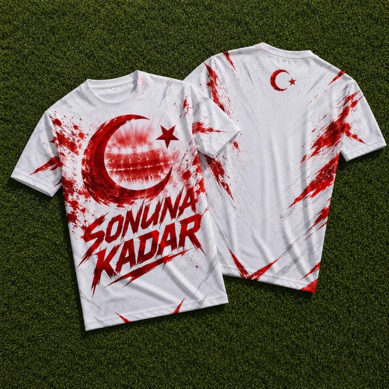 Summer Best-selling Turkish Men's Football Training T-shirt with 3D Print, Breathable and Quick-drying, Family-style for Couples
