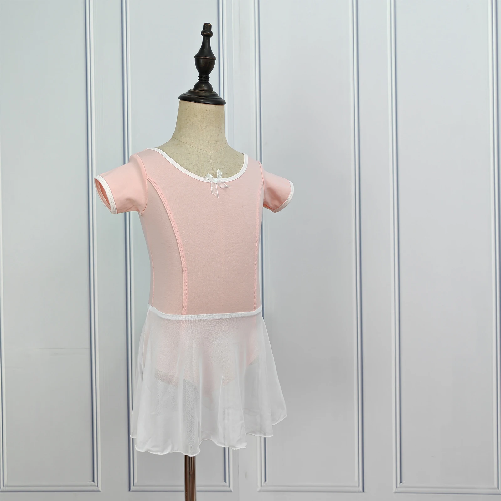 

Girls Ballet Dress Kids Ballet Tutu Dance Wear Dance Costumes Gymnastics Leotards Short Sleeve Skirt for Ballerina