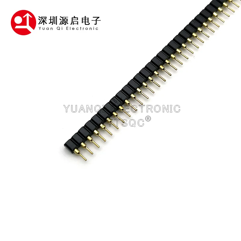 5PCS Gold Plated 1X40 PIN Single Row ROUND FEMALE HEADER 2.54MM PITCH Strip Connector Socket 40p 40PIN 40 PIN FOR Arduino