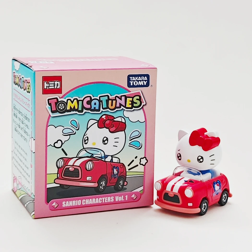 トミー合金ダイキャストカーモデル子猫猫クルミーメロディーグミベアパチャット犬 3 つのバニーウサギのおもちゃの車のギフト