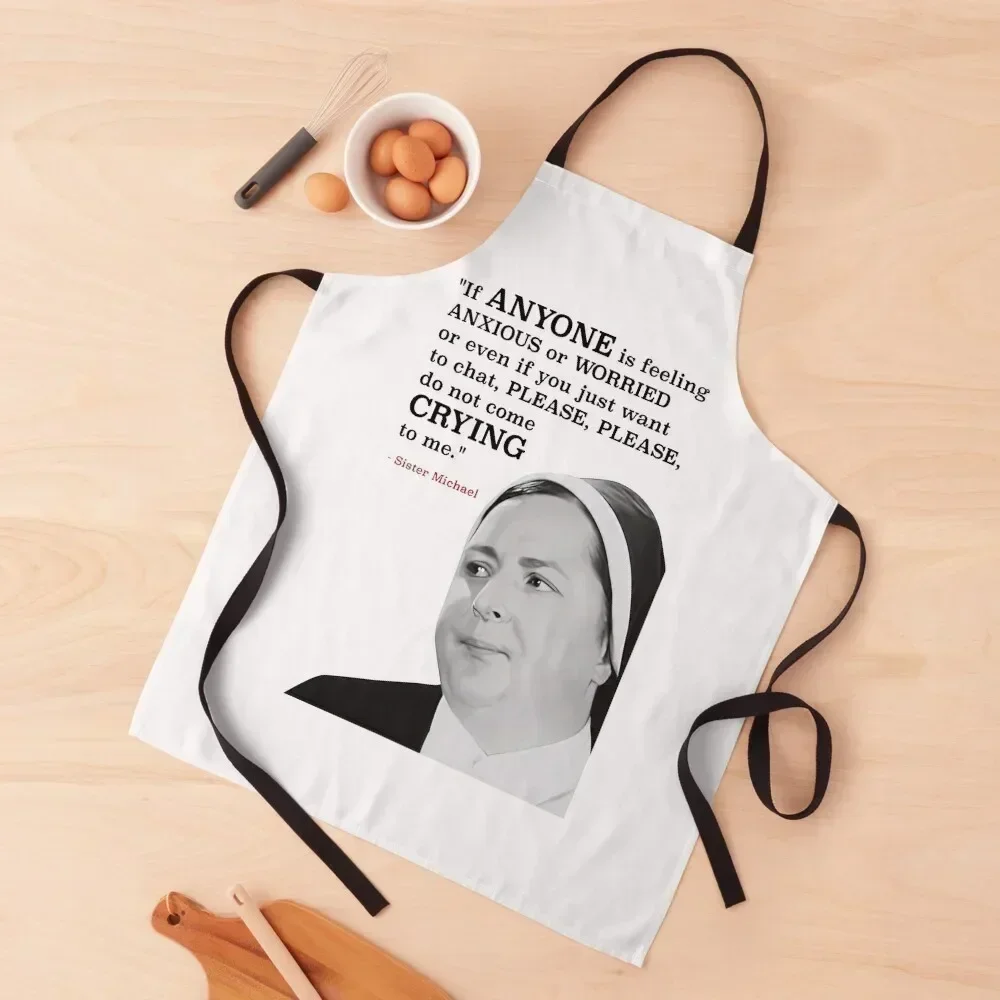 

Sister Michael Apron Kitchen Apras For Women Teacher New year's home women Apron